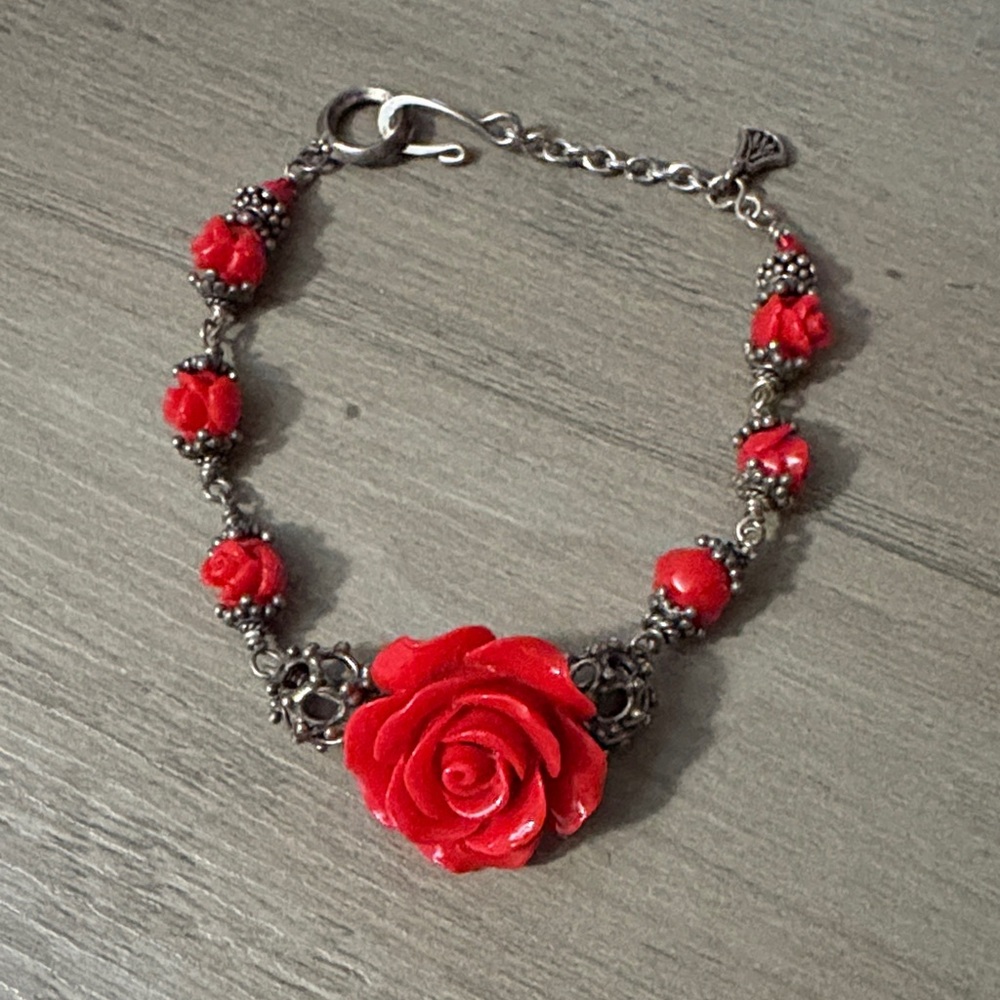 Red Rose Bracelet preloved